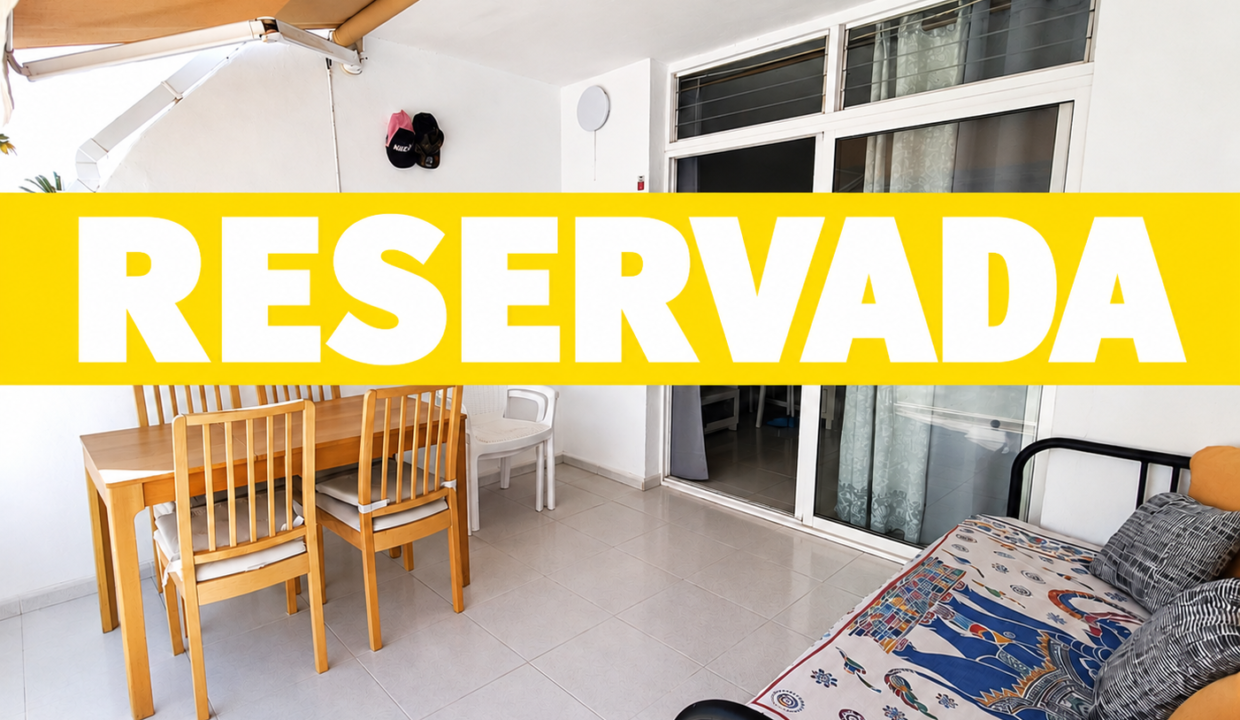 Terraza luminosa con reserva destacada